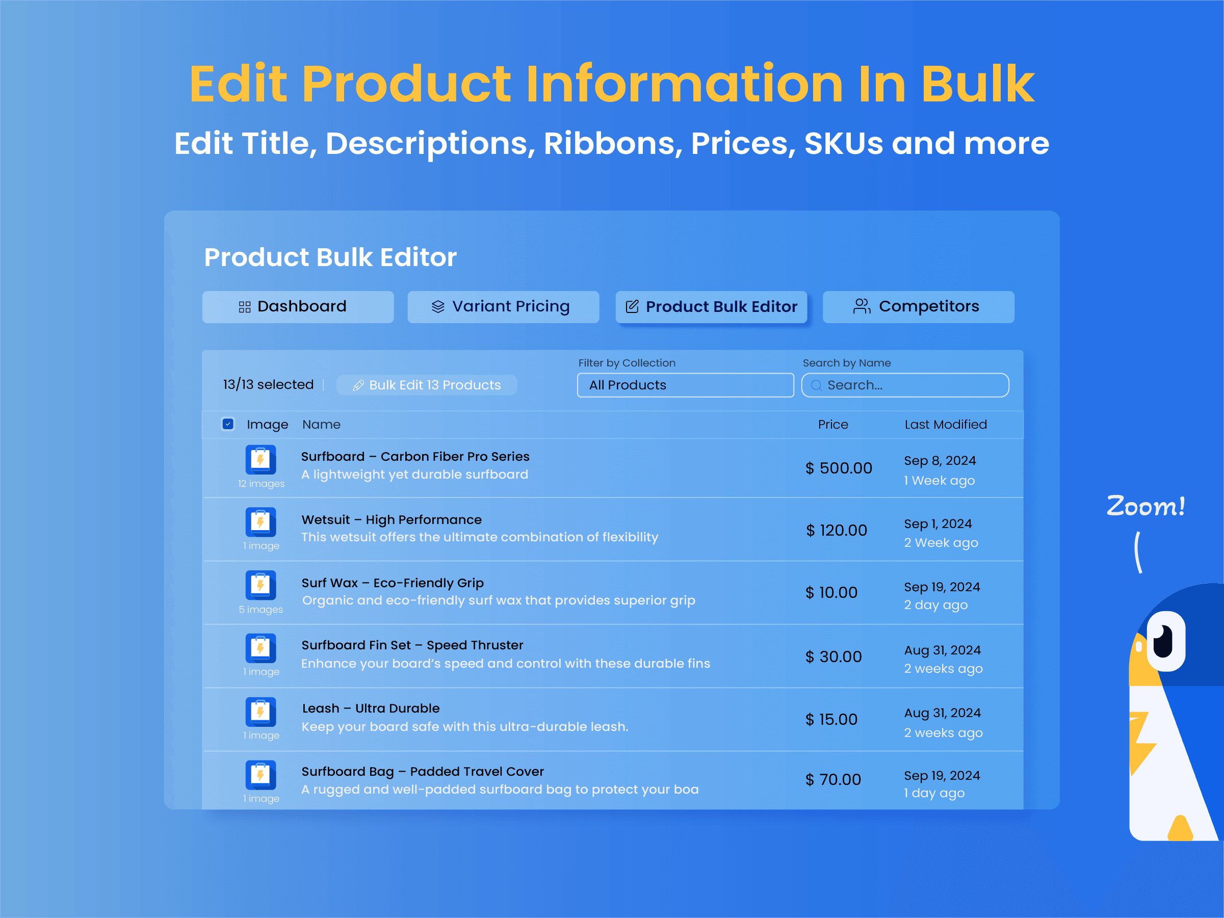 Wix Store Variant Manager - Bulk Edit Product Options